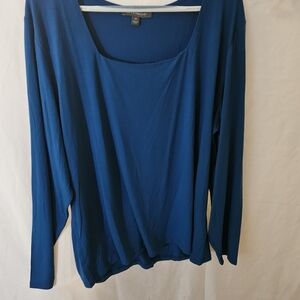 #108 Kate & Mallory Vibrant Blue Long Sleeve Top